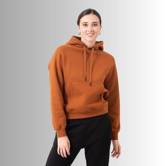 Ladies/Junior Cotton Care Kangaroo Pocket Hoodie-F369UN