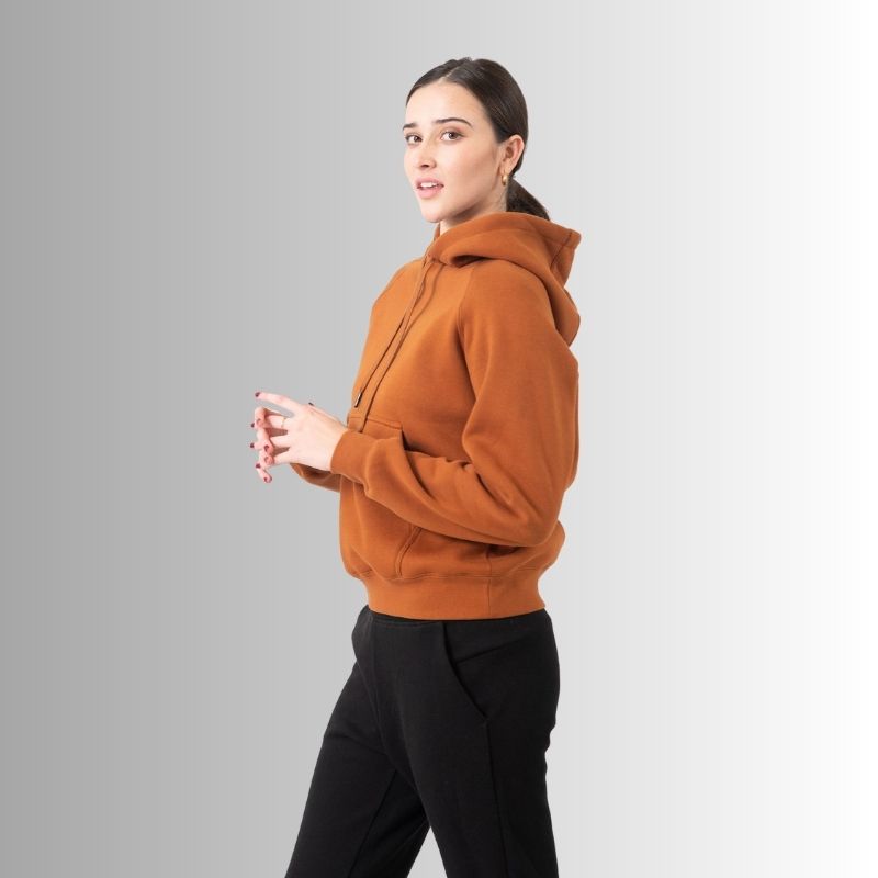 Ladies/Junior Cotton Care Kangaroo Pocket Hoodie-F369UN