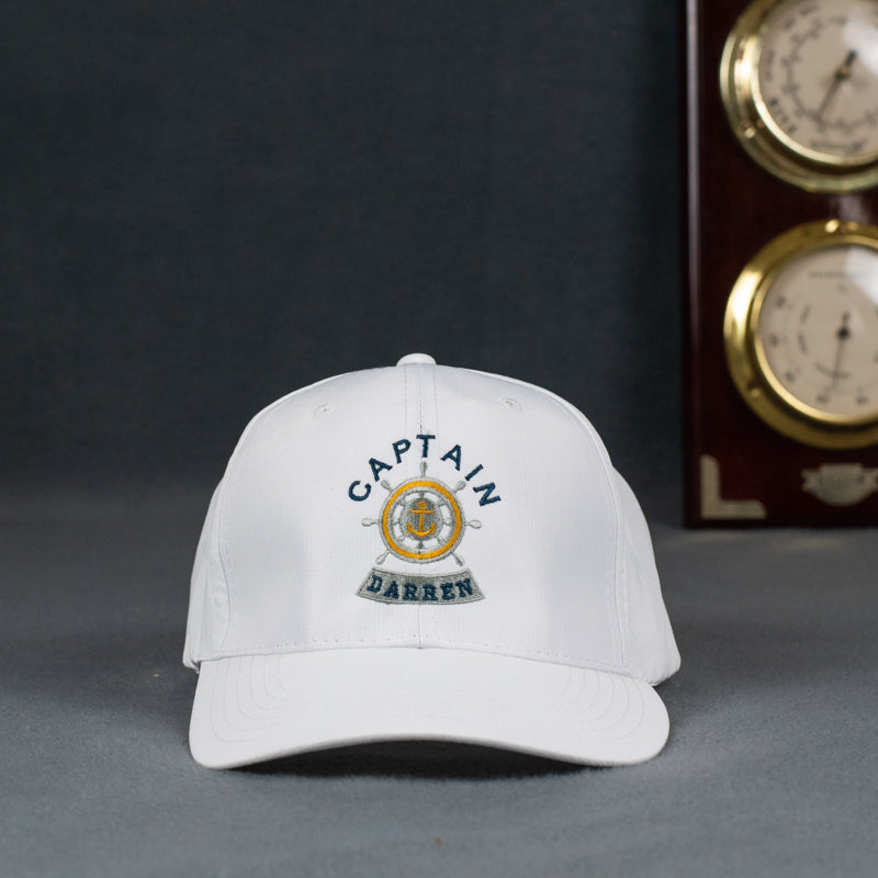 Custom Embroidered CAPTAIN Sports Ripstop Cap