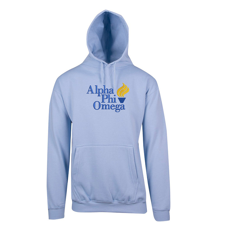 Embroidery Fraternity and sorority  Alpha phi omega torch logo