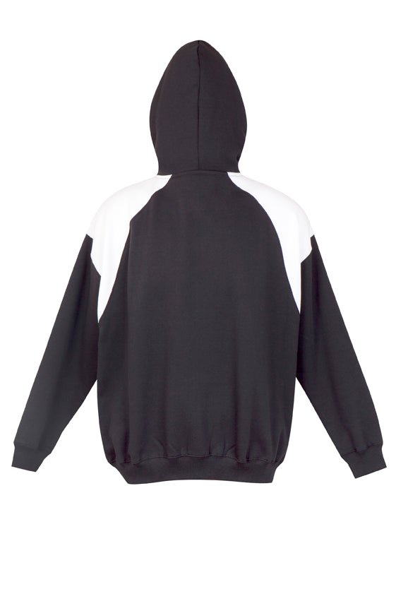 Mens Shoulder Contrast Zip Hoodie