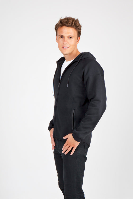 Mens 320gsm Soft cotton/bonded polar fleece Hoodie