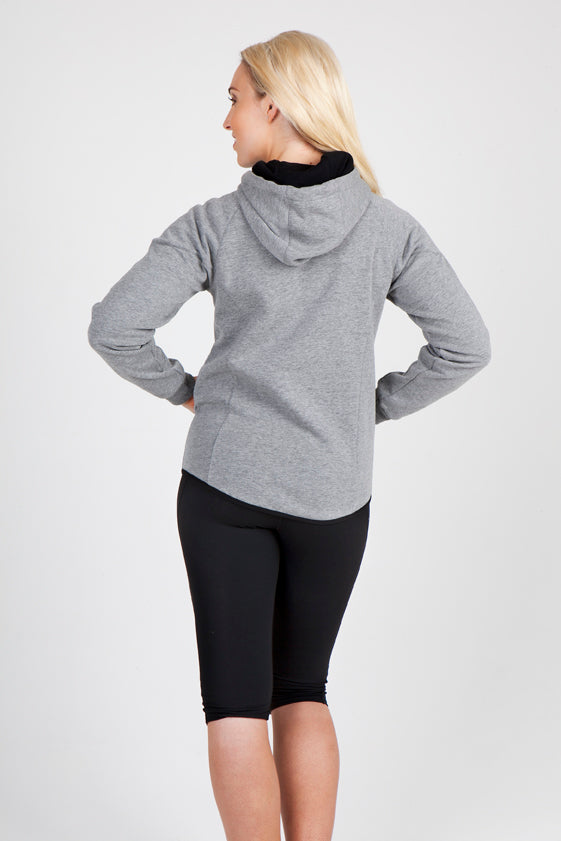 Ladies/junior 320gsm Soft cotton/bonded polar fleece Hoodie