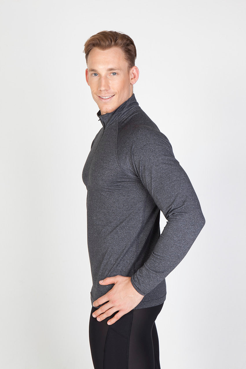 Mens Greatness Half Zip Mock Neck