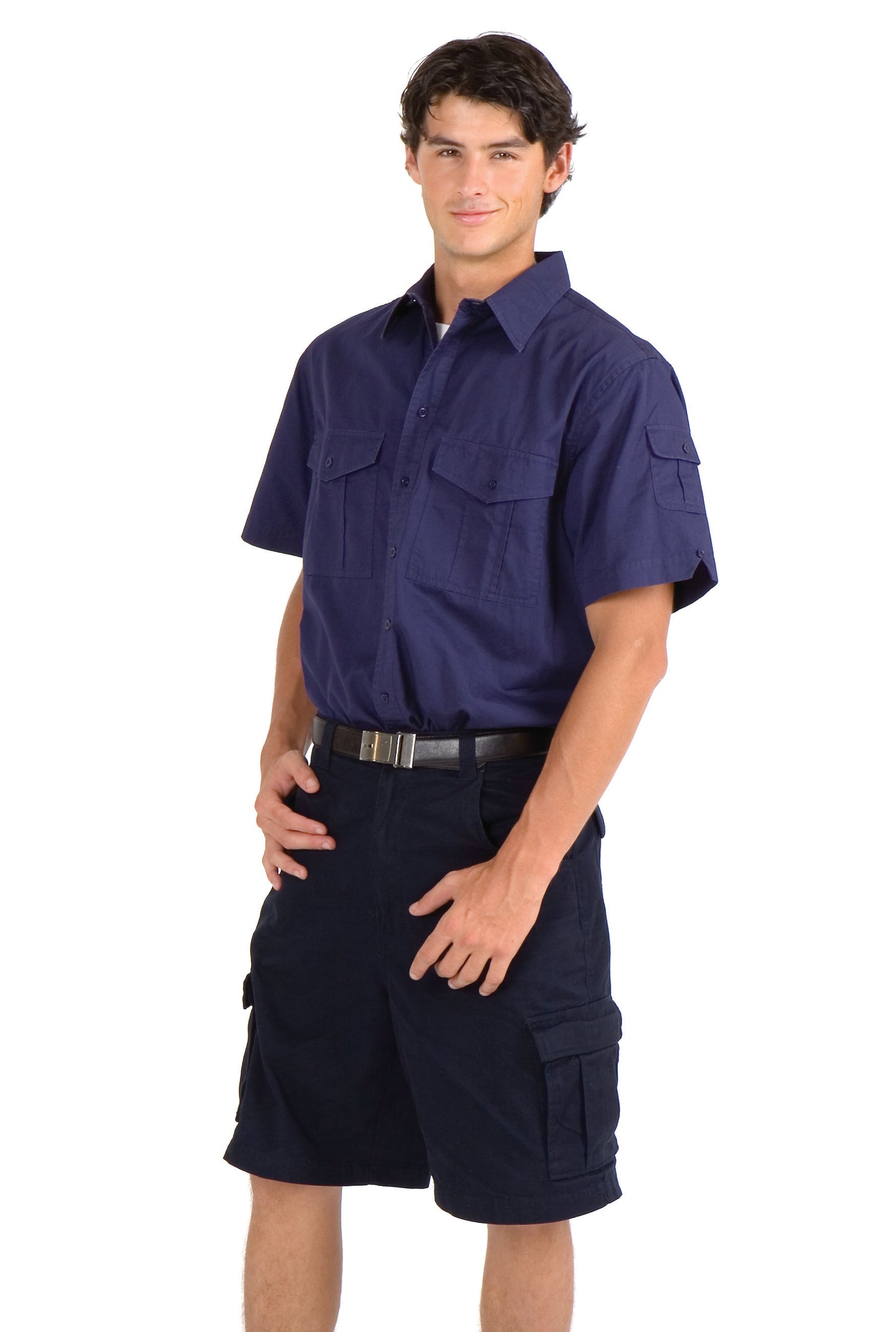 Cotton Drill  Work Short Sleeve Shirt