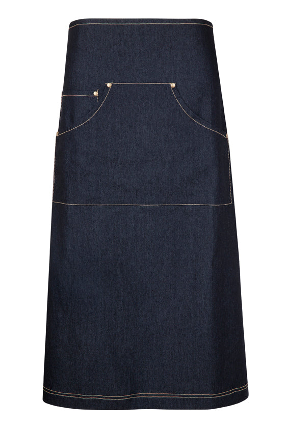 Long Waist Cotton/Denim Apron