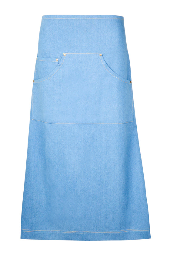 Long Waist Cotton/Denim Apron