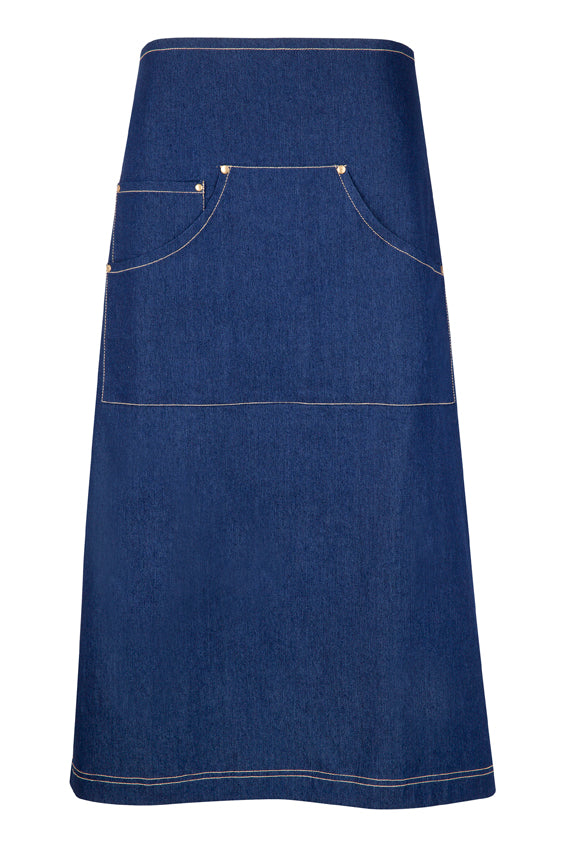 Long Waist Cotton/Denim Apron