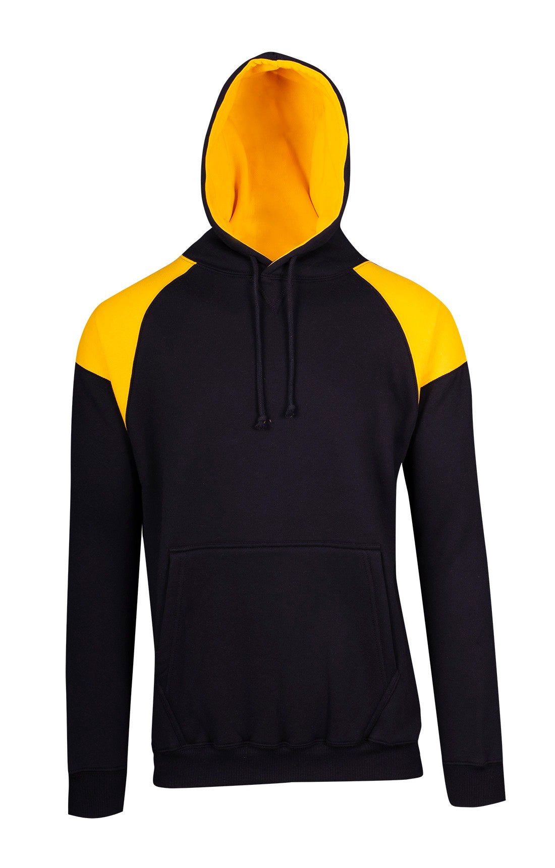 Mens Shoulder Contrast Panel Hoodie