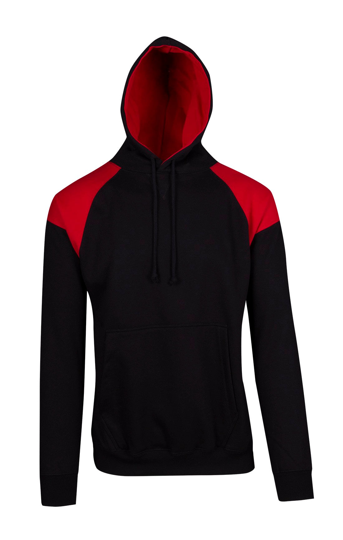 Mens Shoulder Contrast Panel Hoodie