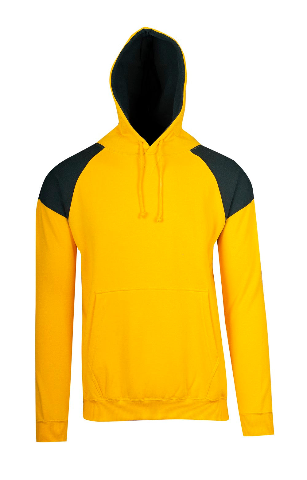 Mens Shoulder Contrast Panel Hoodie