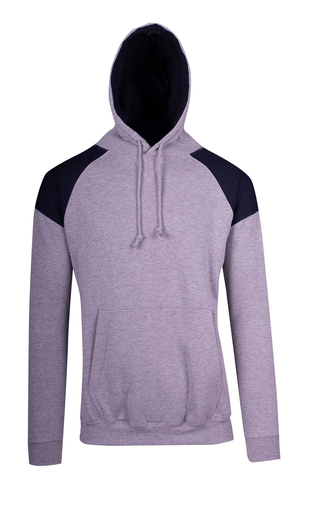 Mens Shoulder Contrast Panel Hoodie