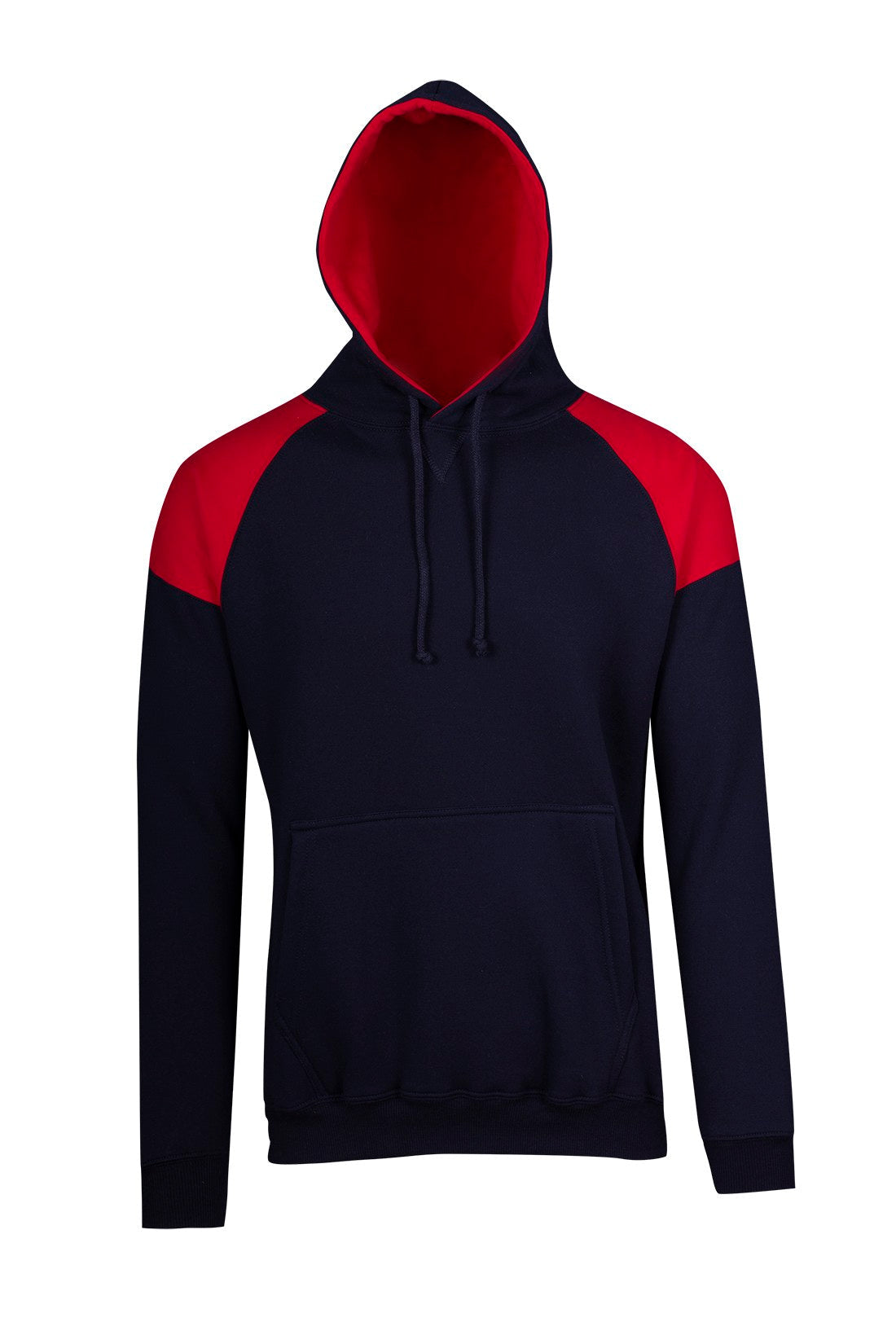 Mens Shoulder Contrast Panel Hoodie