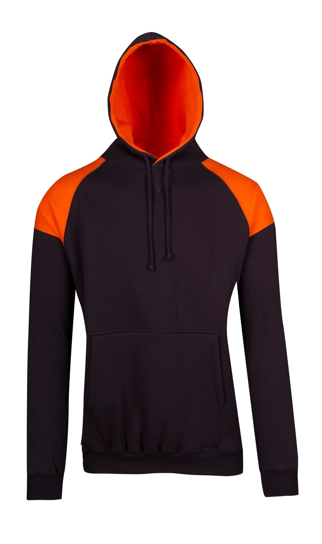 Mens Shoulder Contrast Panel Hoodie