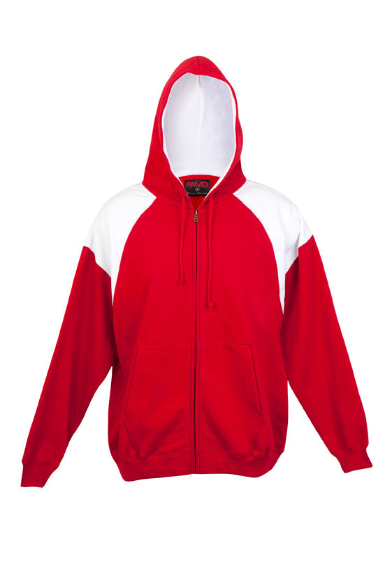 Mens Shoulder Contrast Zip Hoodie