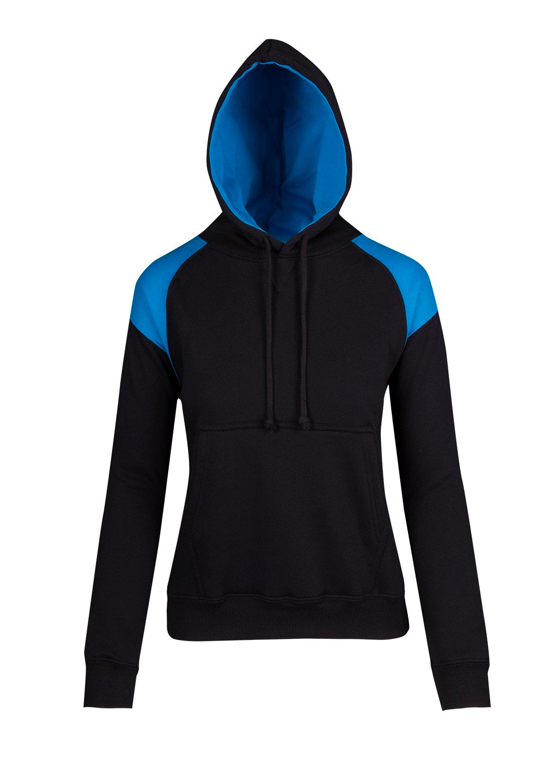 Ladies/Juniors  Shoulder Contrast Panel Hoodie