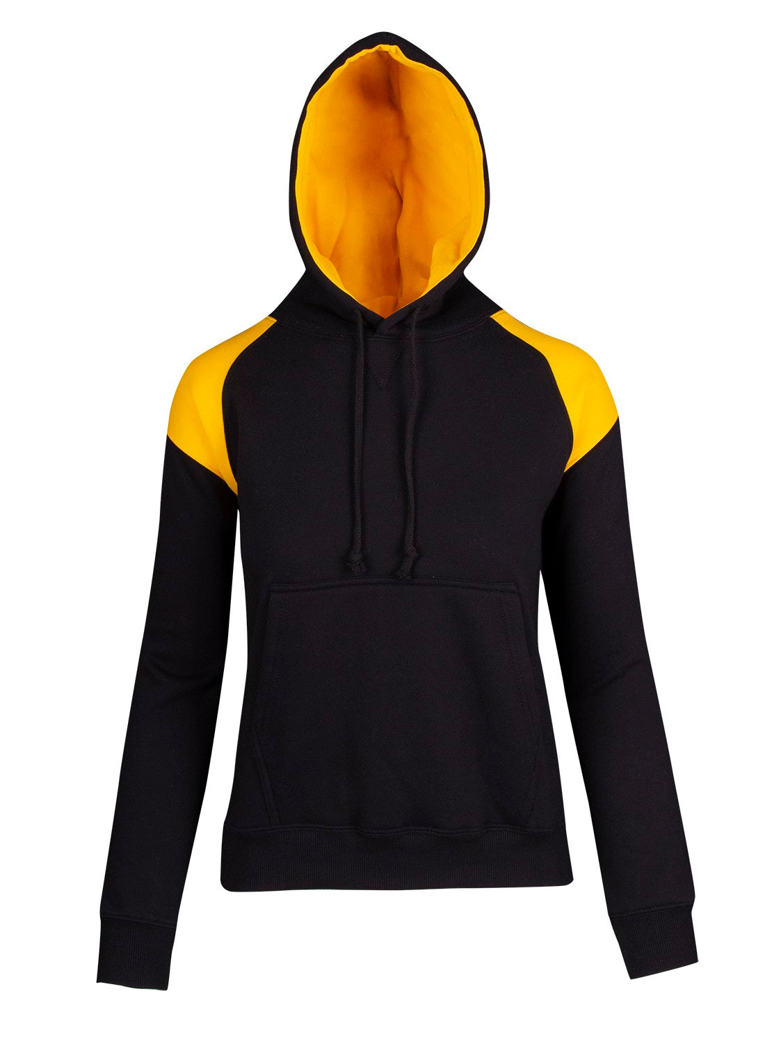 Ladies/Juniors  Shoulder Contrast Panel Hoodie