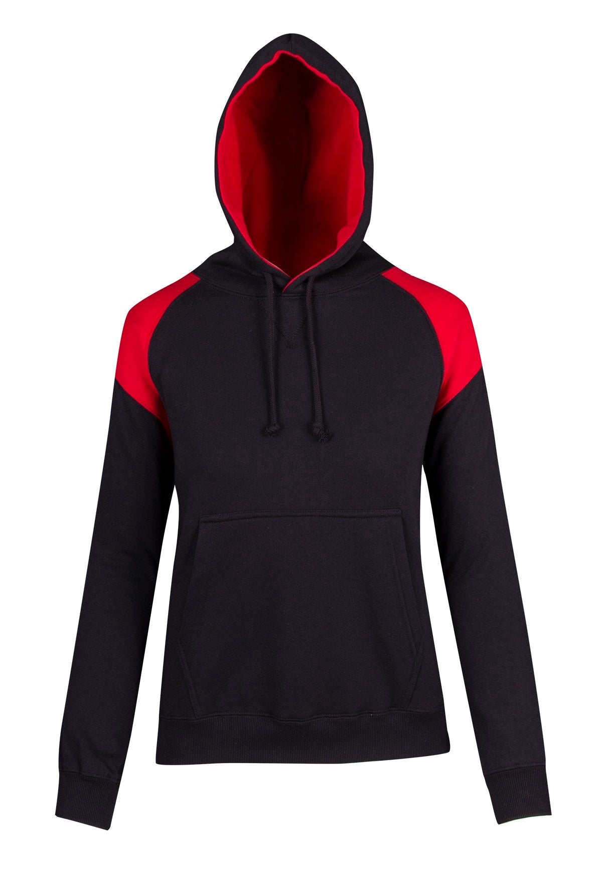 Ladies/Juniors  Shoulder Contrast Panel Hoodie