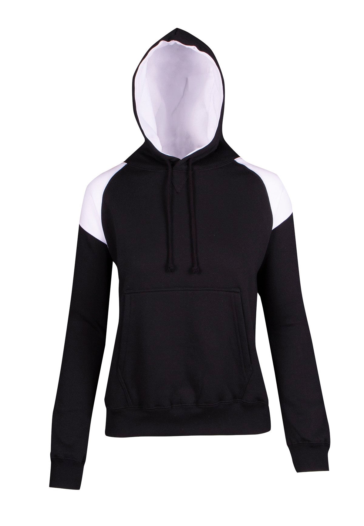 Ladies/Juniors  Shoulder Contrast Panel Hoodie