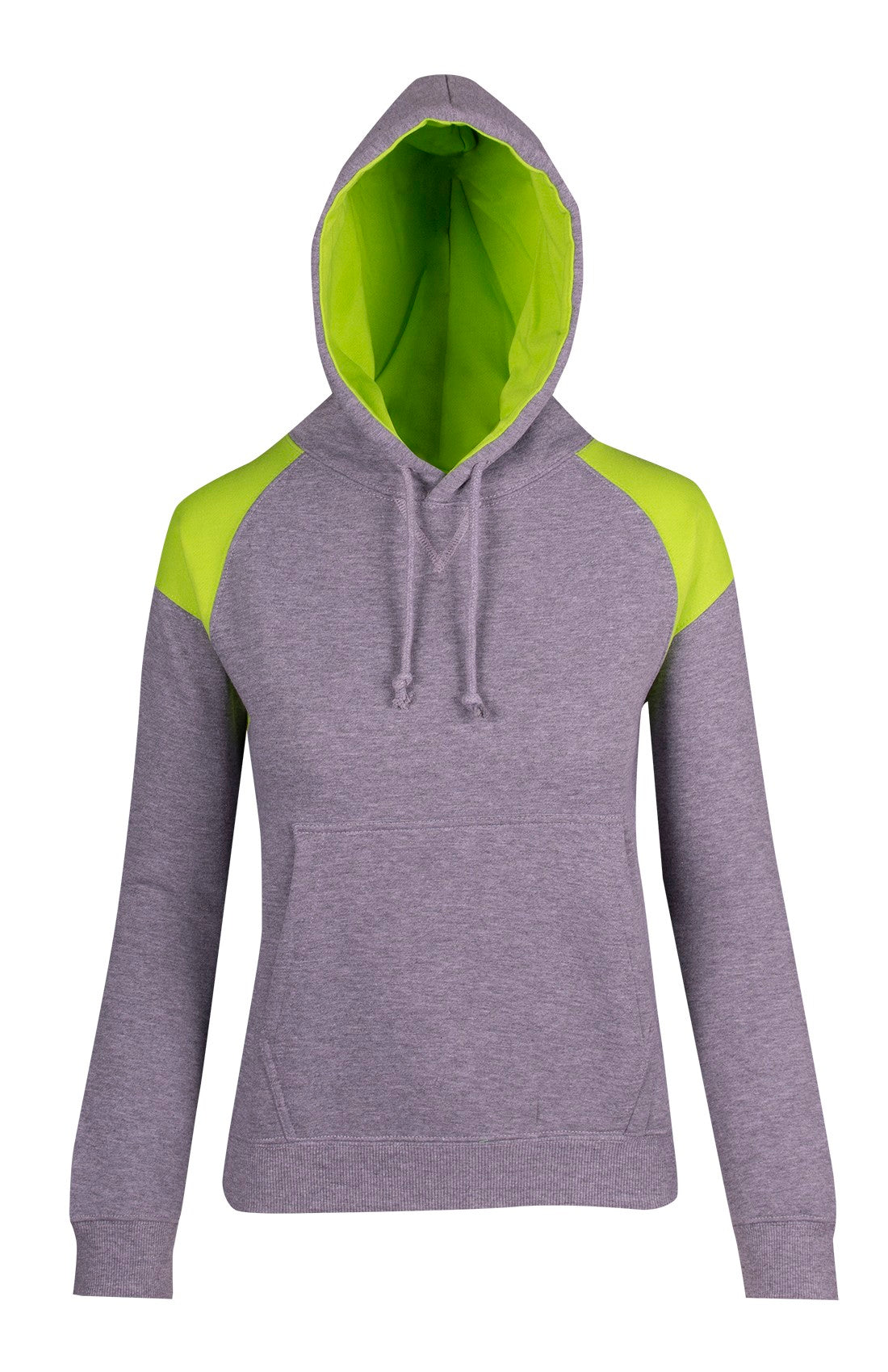 Ladies/Juniors  Shoulder Contrast Panel Hoodie