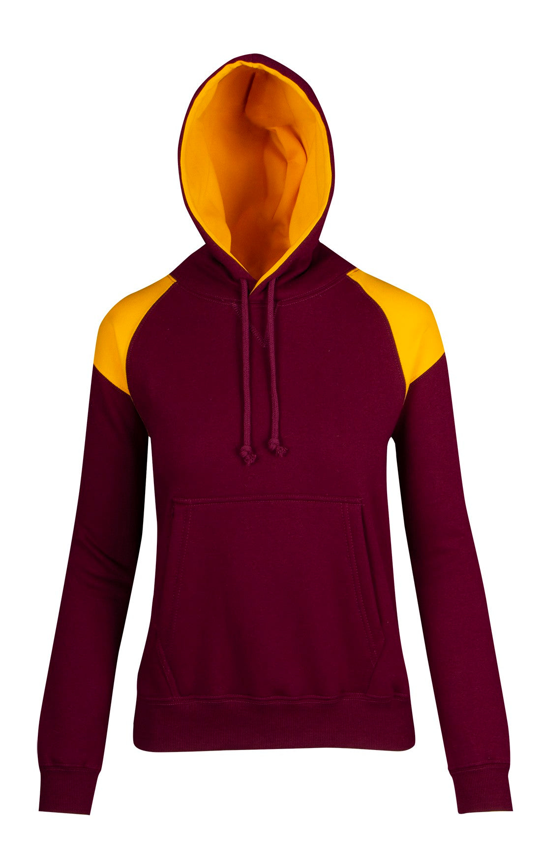 Ladies/Juniors  Shoulder Contrast Panel Hoodie