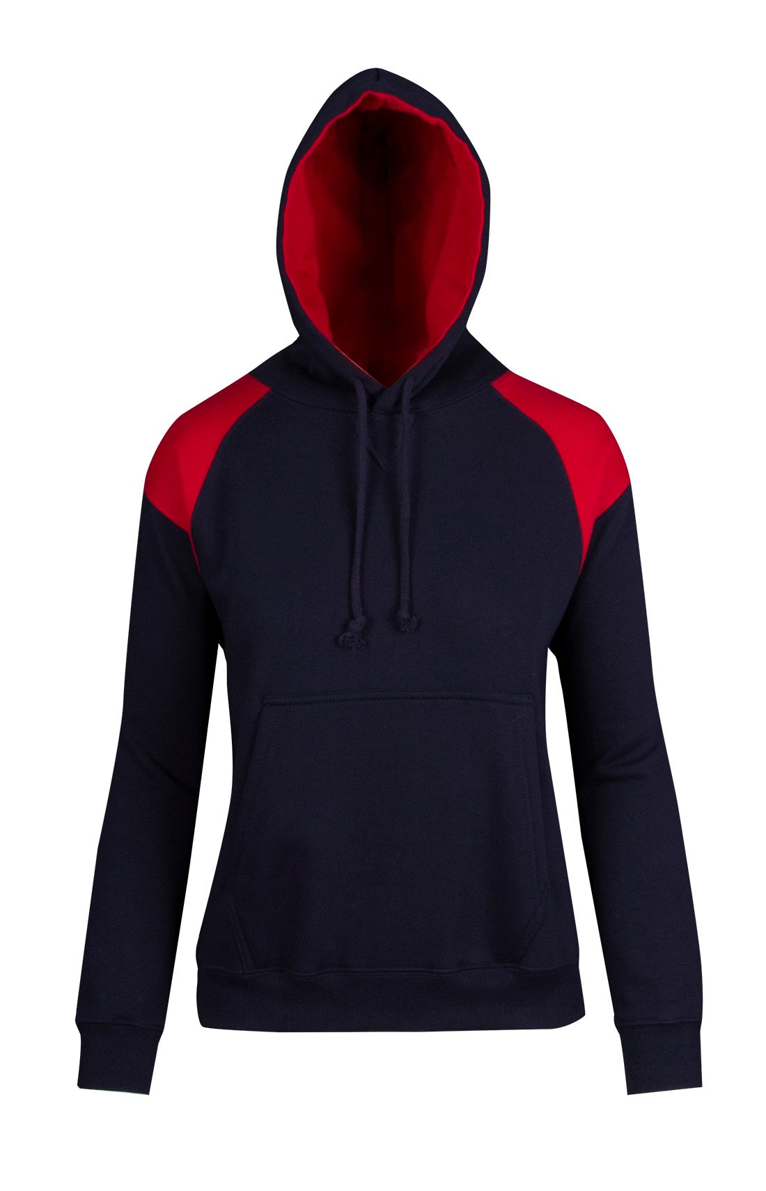 Ladies/Juniors  Shoulder Contrast Panel Hoodie