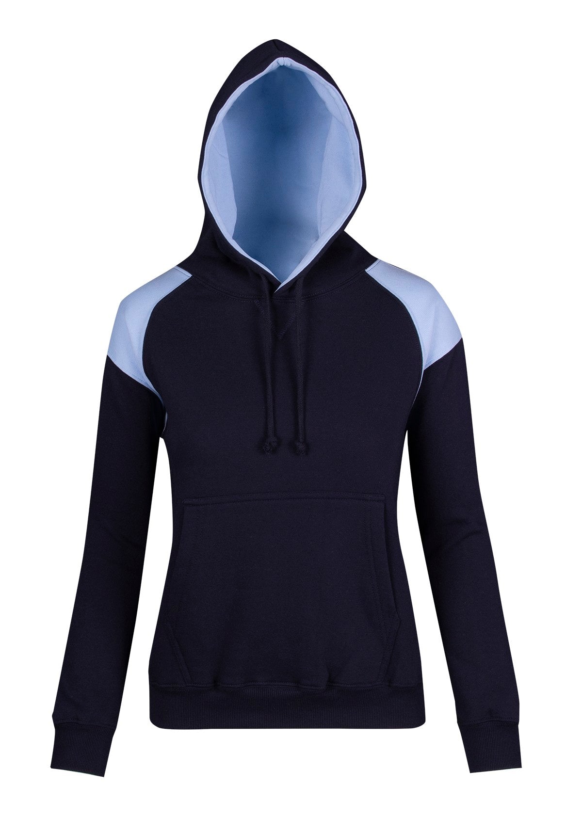 Ladies/Juniors  Shoulder Contrast Panel Hoodie