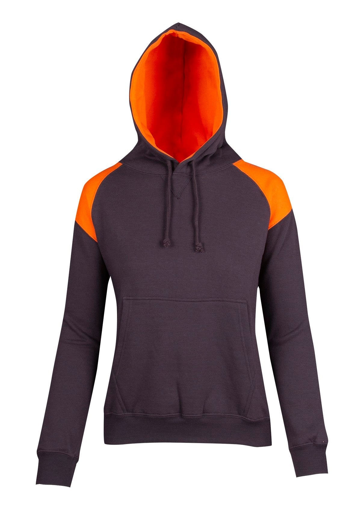 Ladies/Juniors  Shoulder Contrast Panel Hoodie