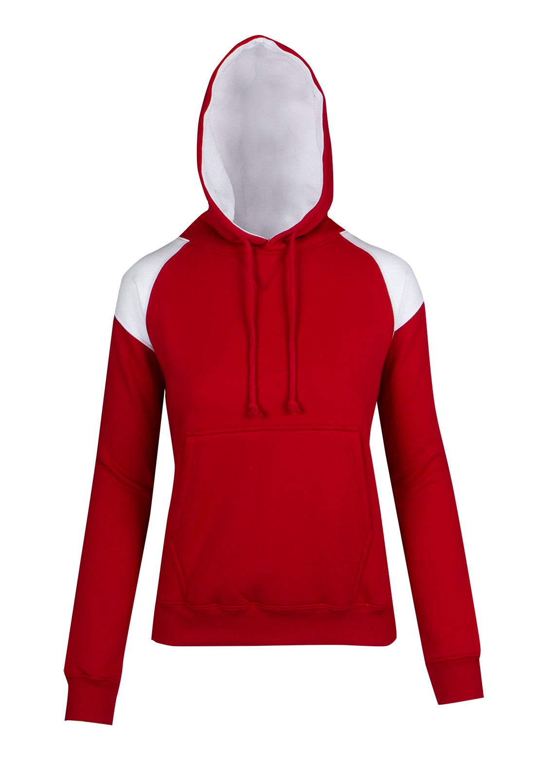 Ladies/Juniors  Shoulder Contrast Panel Hoodie