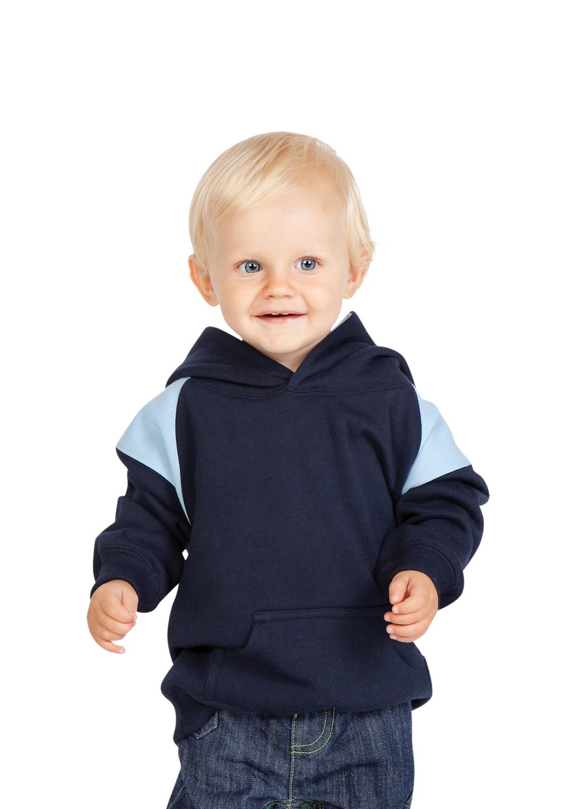 Kids Shoulder  Contrast Panel Hoodies