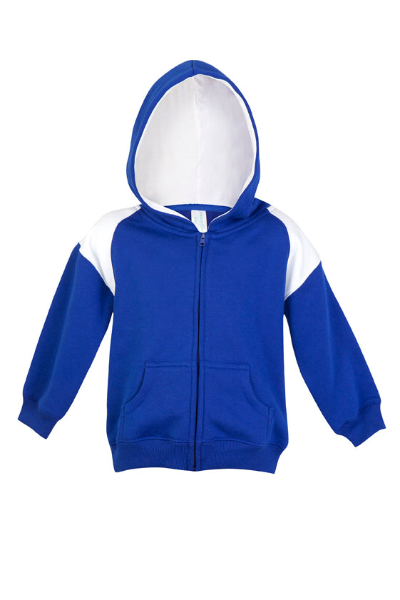 Kids Shoulder  Contrast Panel Hoodies with Zipper