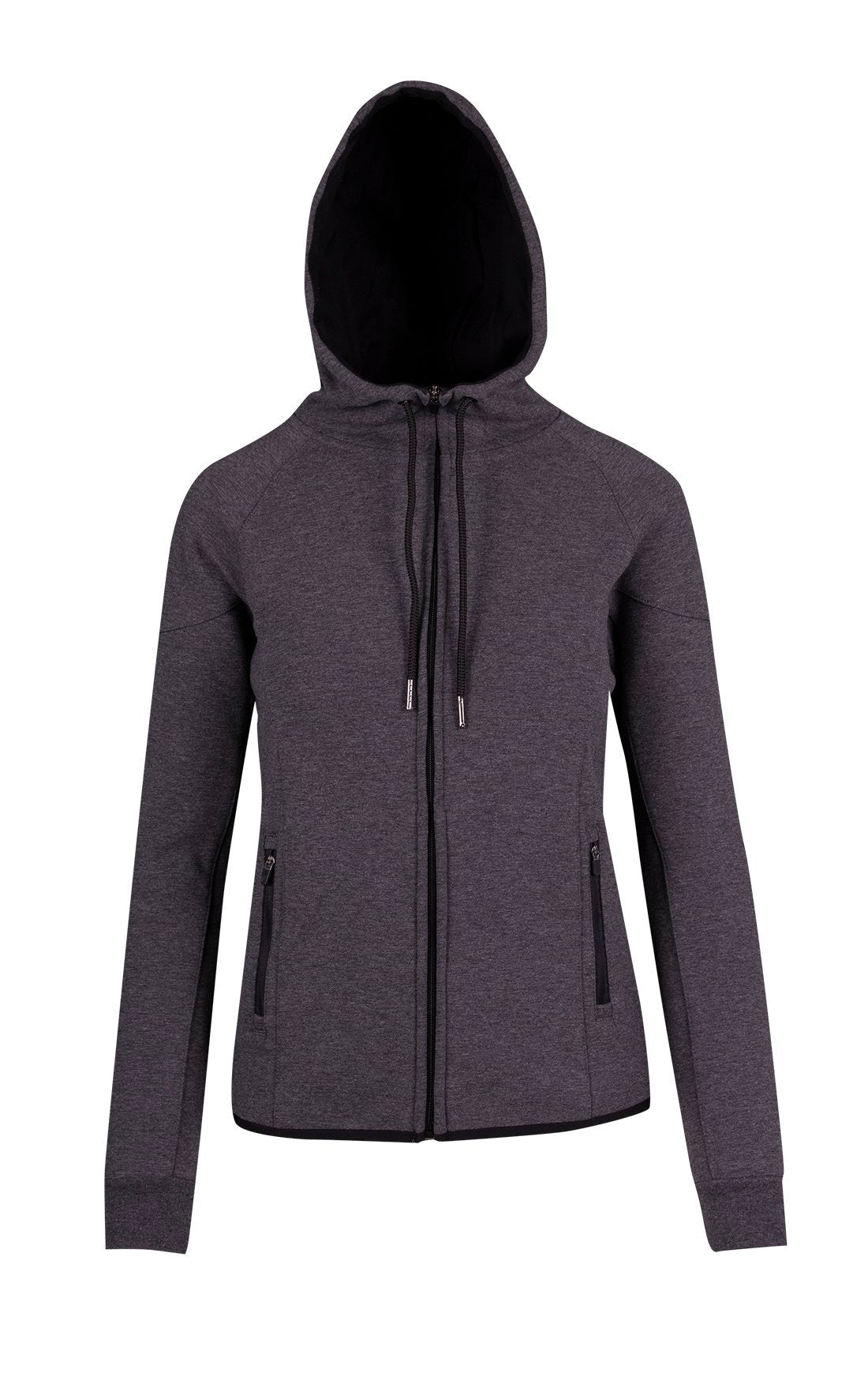 Ladies/junior 320gsm Soft cotton/bonded polar fleece Hoodie