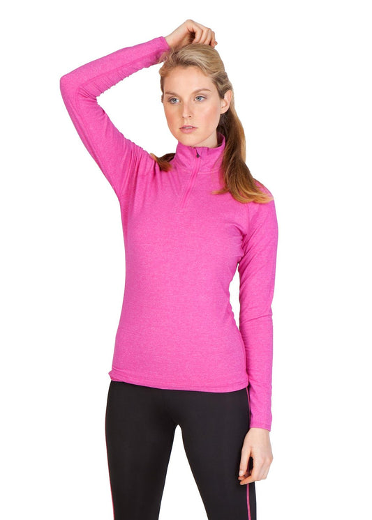 Ladies Greatness Half Zip Mock Neck