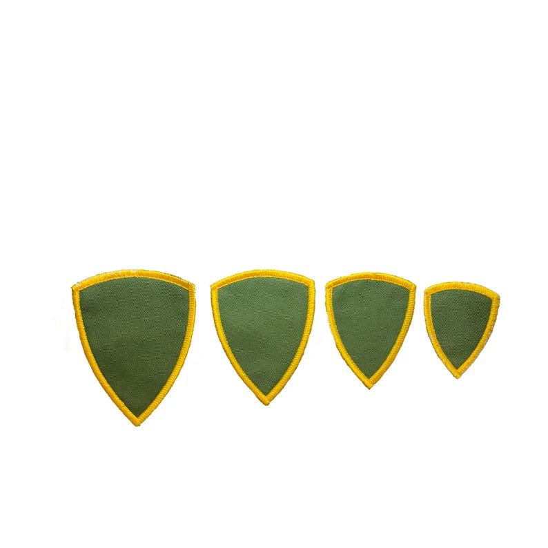 Shield Shape Iron-On Embroidered Patch