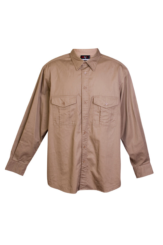 Cotton Drill  Work long Sleeve Shirt