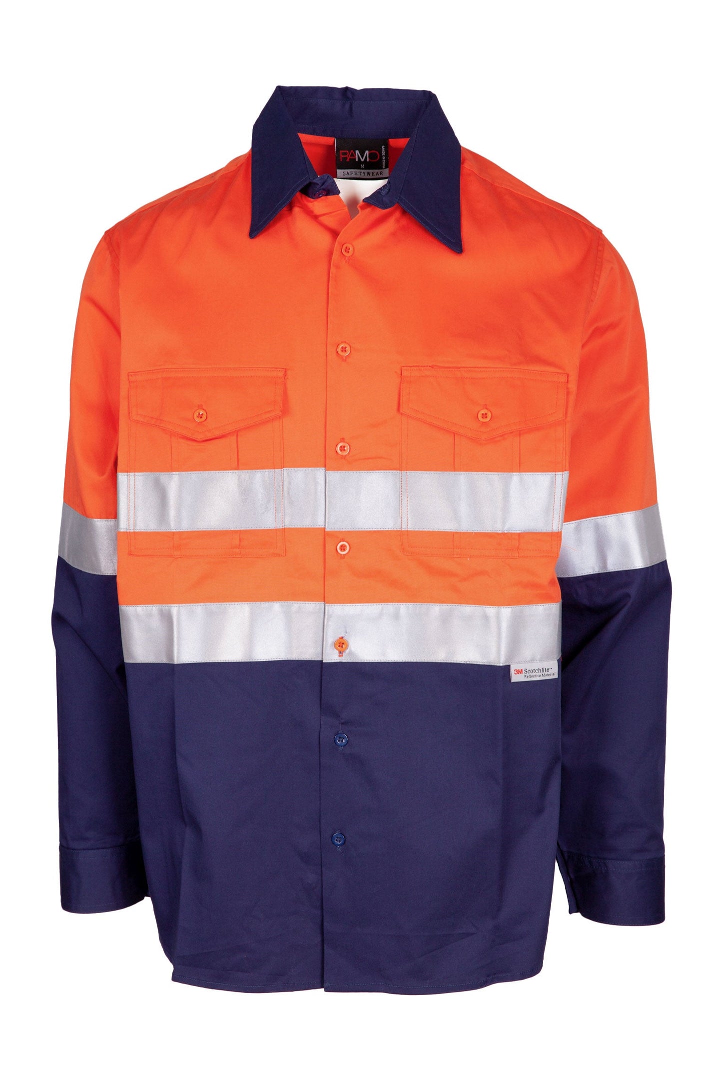 100% Combed Cotton Drill Long Sleeve Shirt - 3M