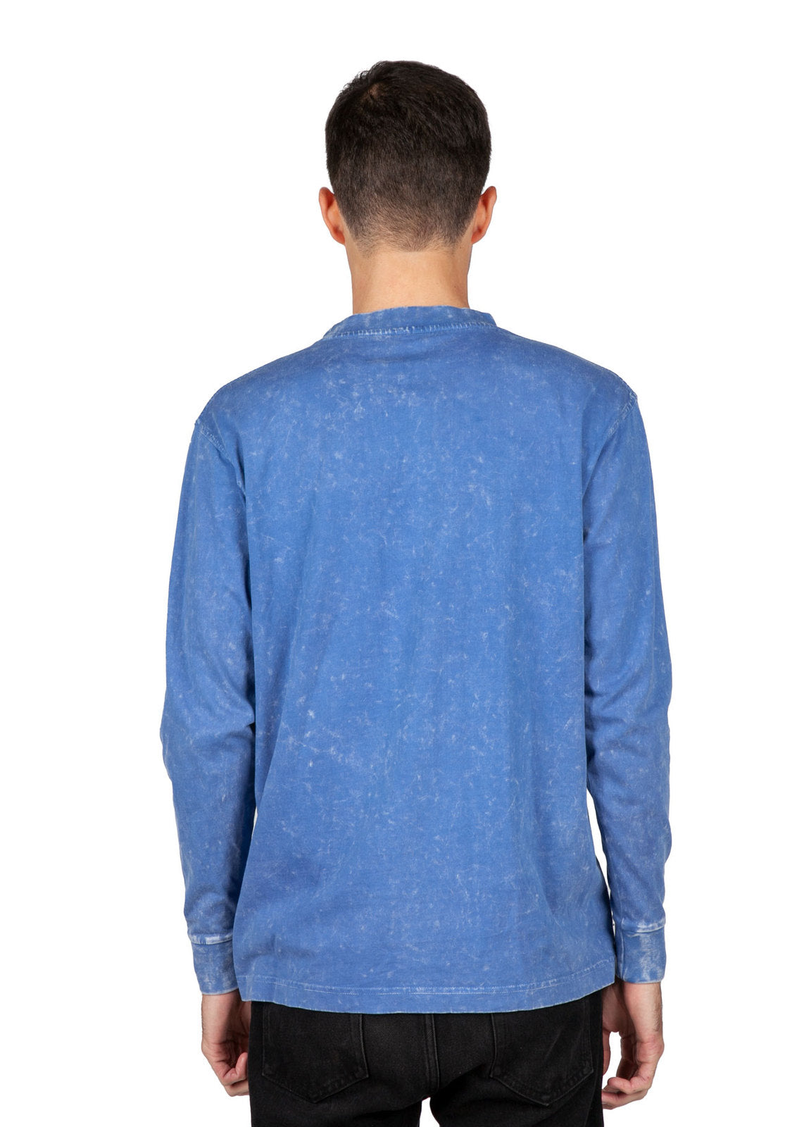 MENS STONE WASHED LONG SLEEVE TEES