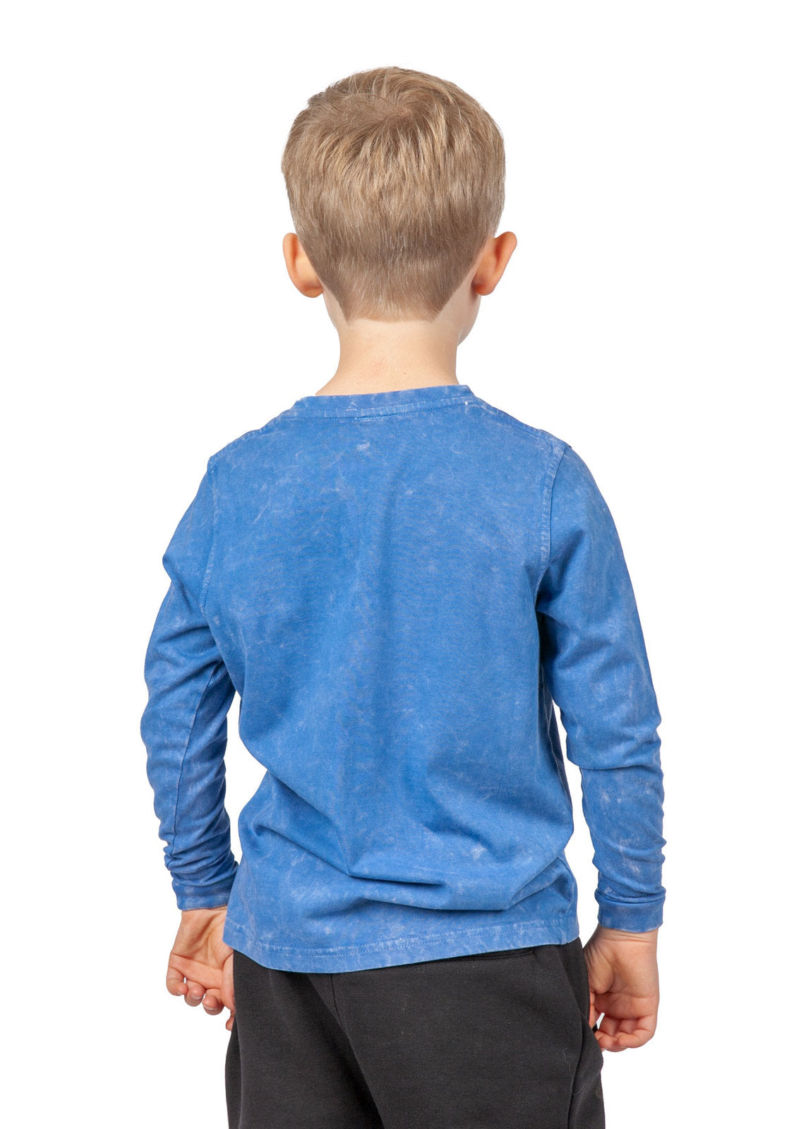 Kids Stone Wash Long Sleeve Tee