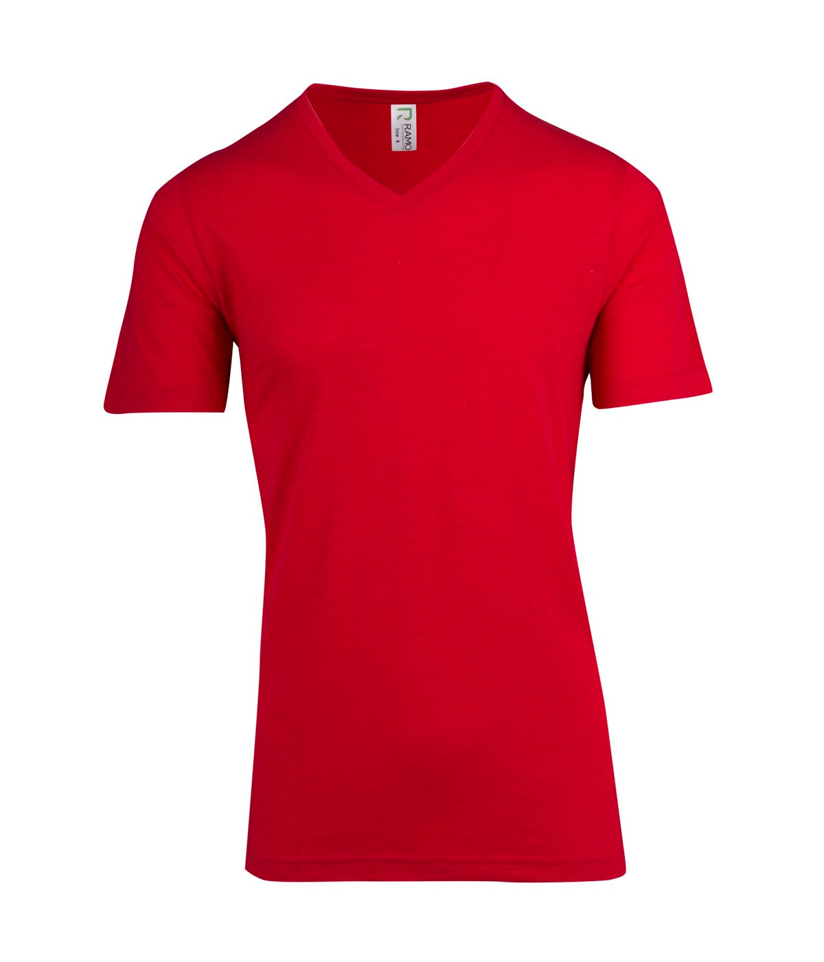 Mens Raw Cotton Wave  V Neck Tee