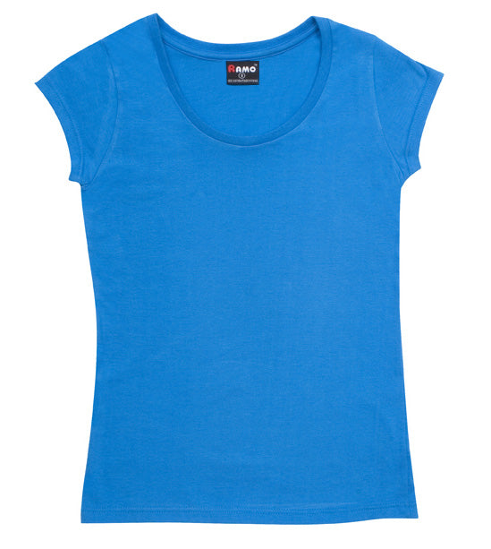 Ladies Jersey Scoop  Neck Tee