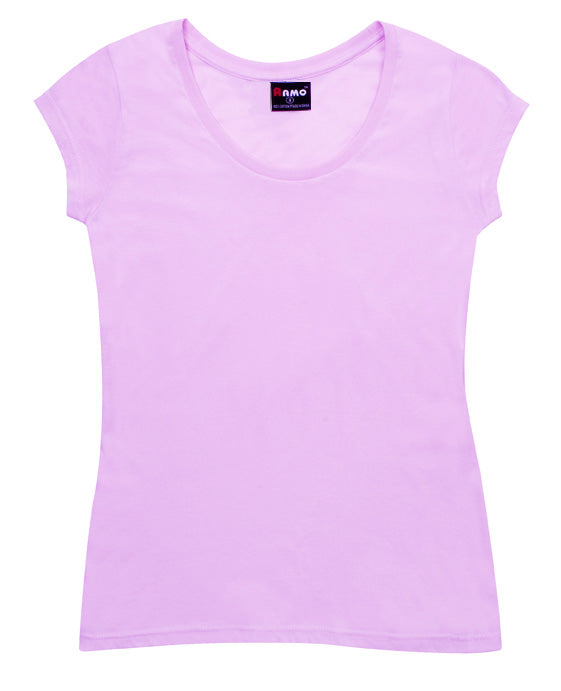 Ladies Jersey Scoop  Neck Tee