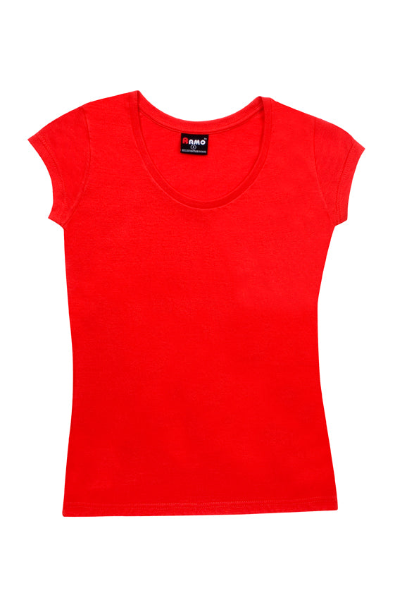 Ladies Jersey Scoop  Neck Tee