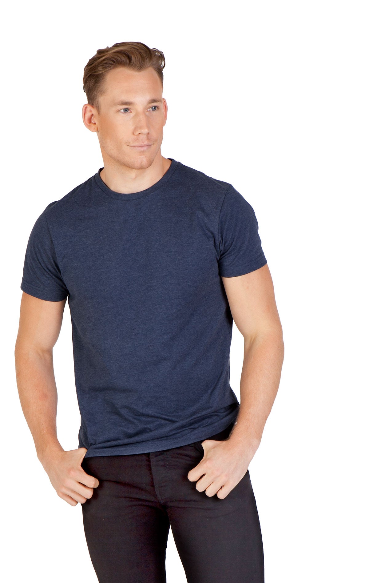 Mens Marl Crew Neck T-shirt