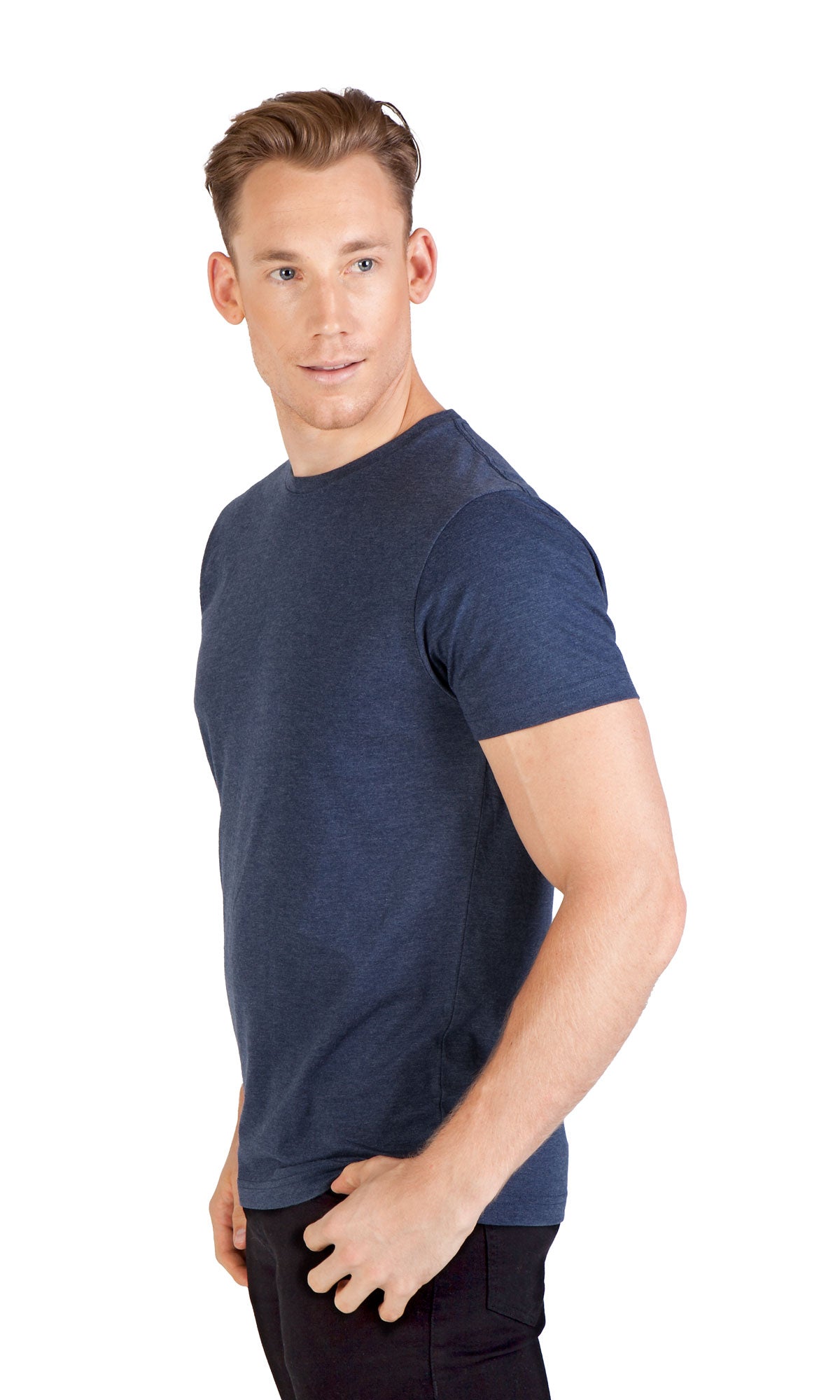 Mens Marl Crew Neck T-shirt