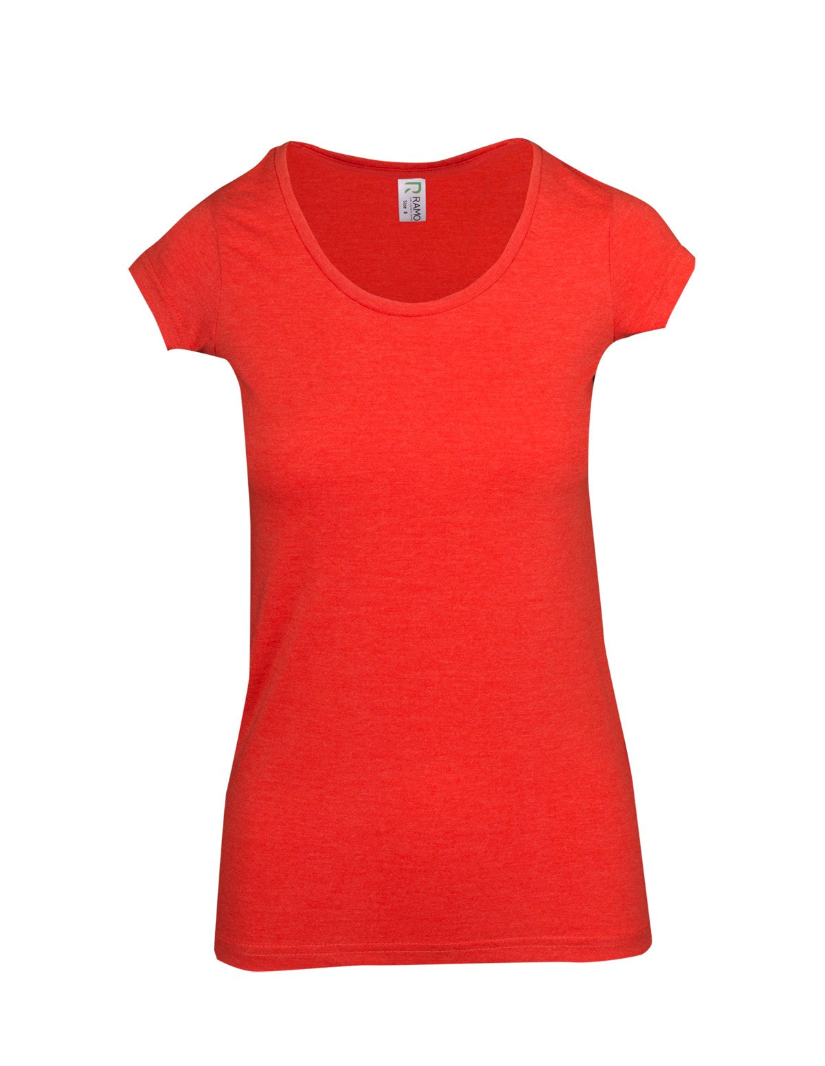 Ladies Marl Scoop Neck T-shirt