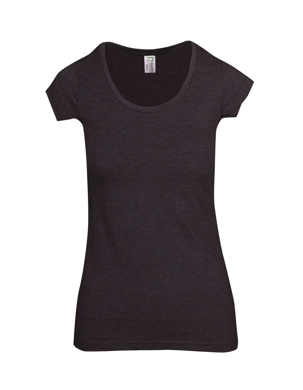 Ladies Marl Scoop Neck T-shirt